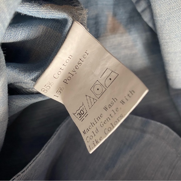 Light denim button down dress - Picture 7 of 7